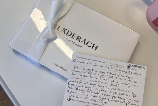 동료에게 쓴 감사 편지.