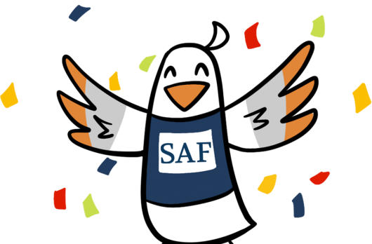 Saffy Celebrating