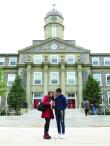 Dalhousie University - Students Front of Building