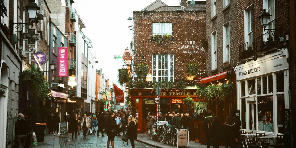 Historic buildings in a popular Dublin area, just north of IES Abroad Dublin Center